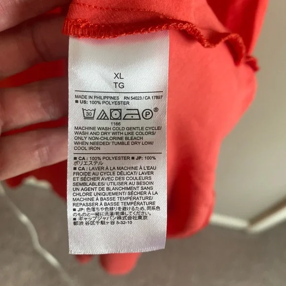 Banana Republic Women Halter Slip Dress XL T Red Poppyseed Minimalist‎ Sexy - Picture 12 of 12